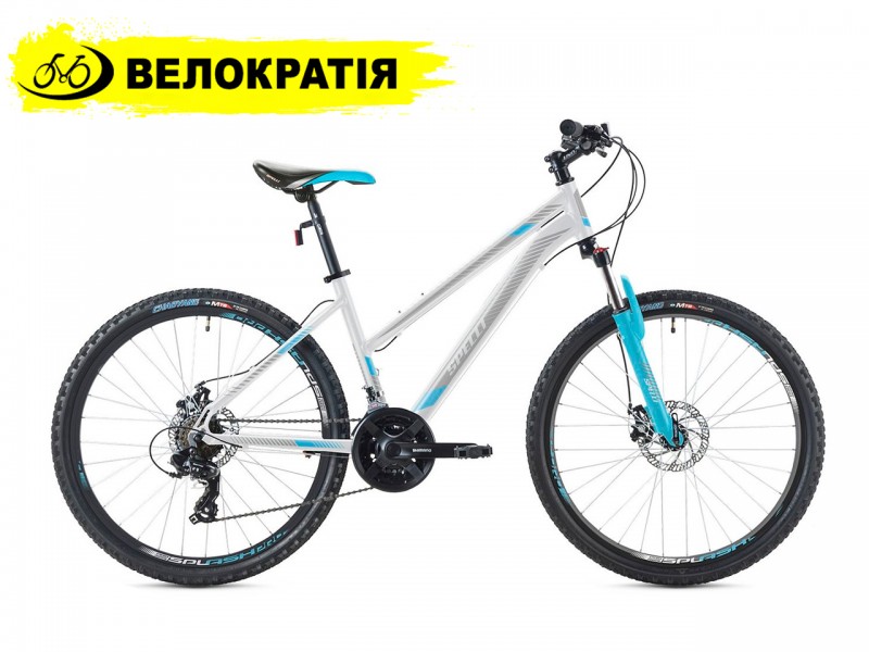 Велосипед Spelli SX 2000 26" (рама 16, білий/бірюзовий/сірий)