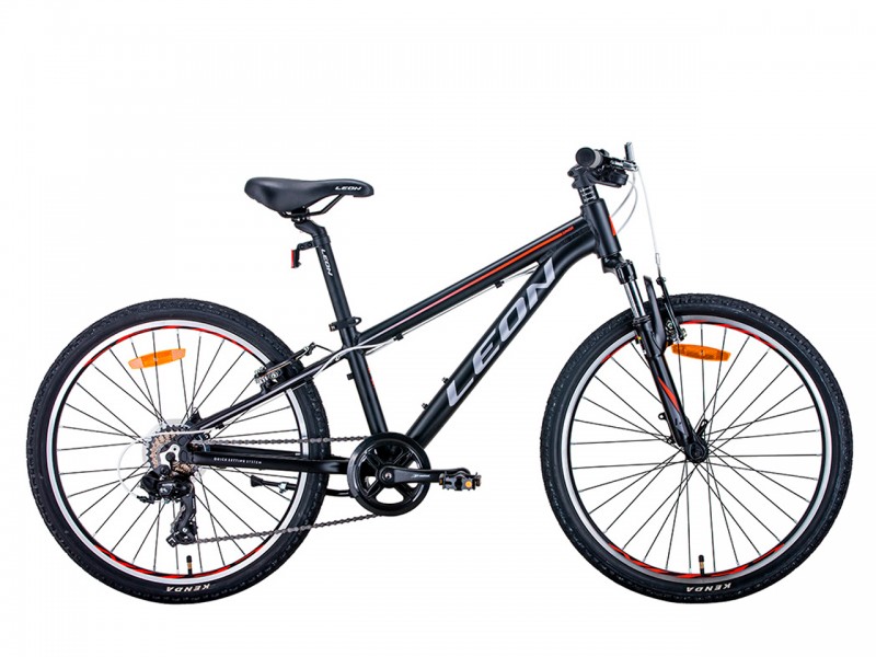 Велосипед Leon Junior 24" (рама 12", чорний/помаранчевий, б/в)