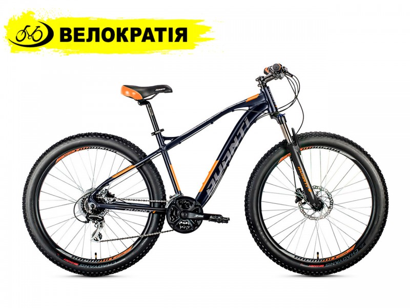 Велосипед Avanti boost 650 B+ 27.5" (рама 17, черно-оранжевый)
