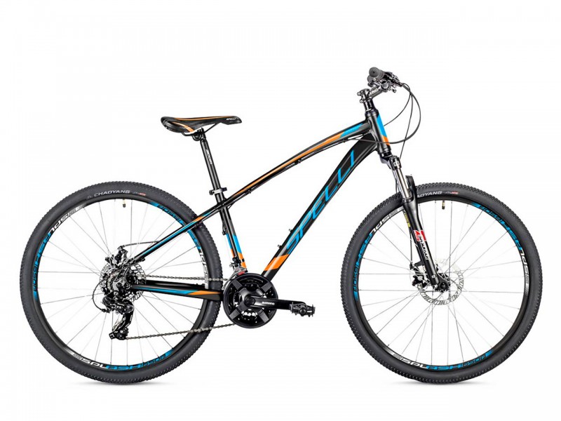 Велосипед Spelli SX 2700 29" (рама 21, черно-оранжевый)