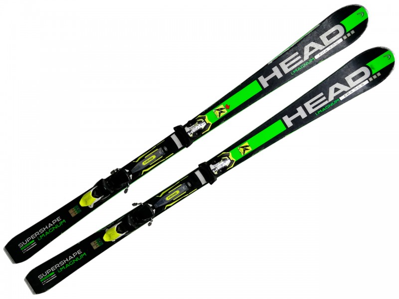 Гірські лижі Head Supershape І.Magnum (163, чорний/зелений, б/в)